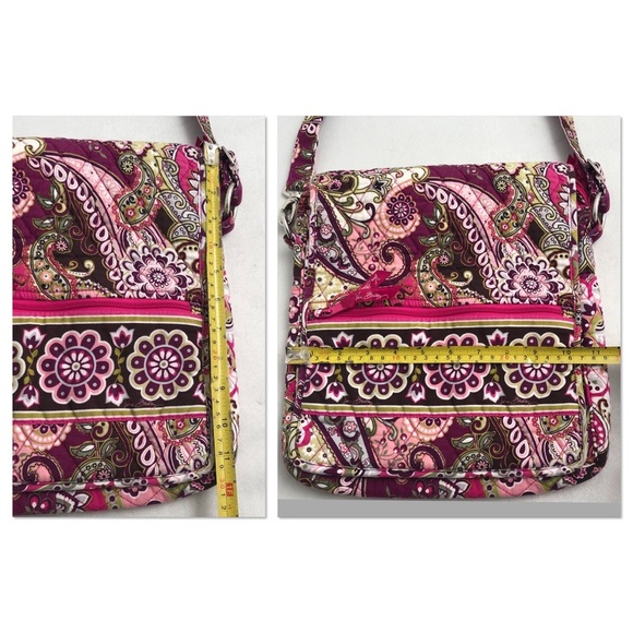 Vera Bradley Very Berry multicolor floral messenger flap crossbody bag - Picture 8 of 8